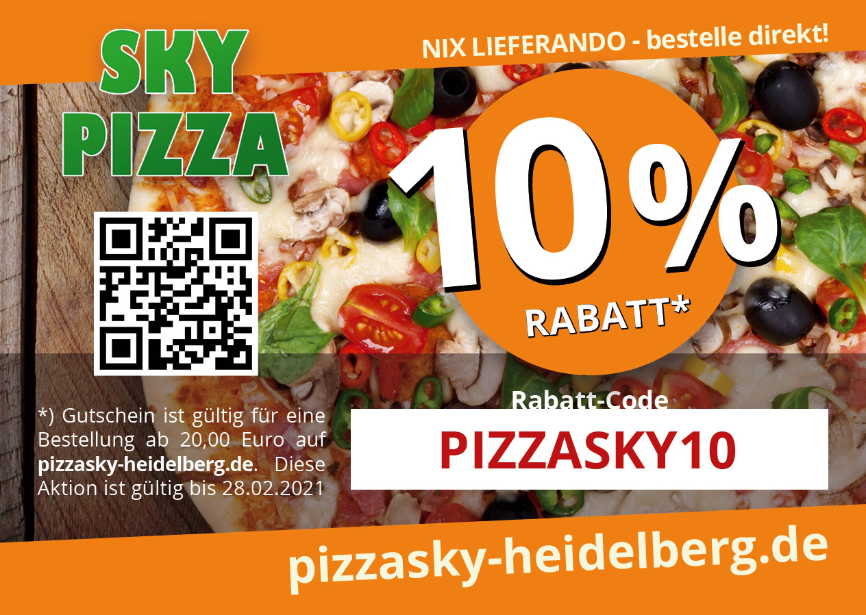 Sky Pizza Heidelberg Kirchheim Angebote Lieferservice Online Bestellen Kostenlos Liefern Lassen